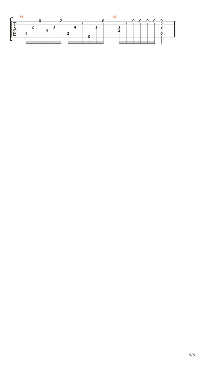Opus 60 No 13吉他谱