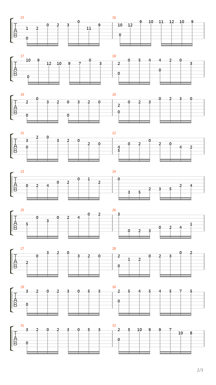 Opus 60 No 14吉他谱