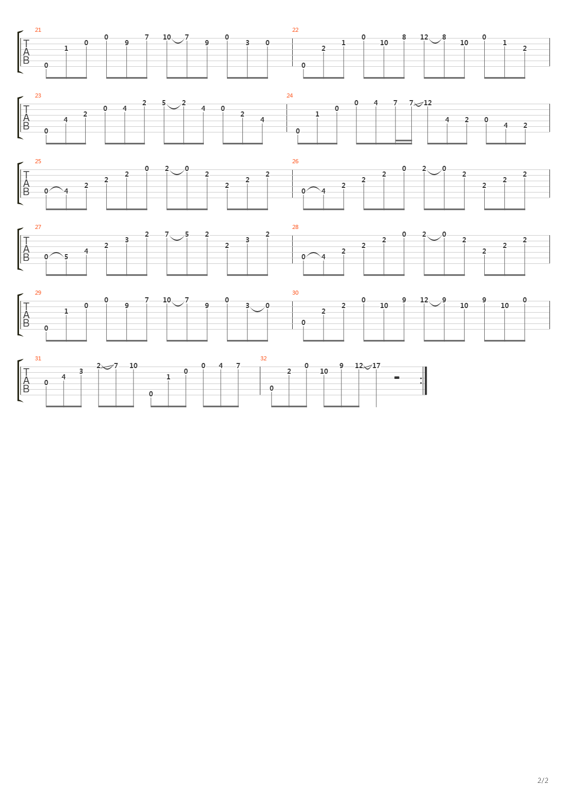 Opus 60 No 20吉他谱