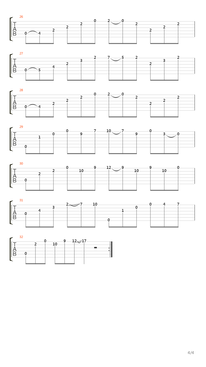 Opus 60 No 20吉他谱