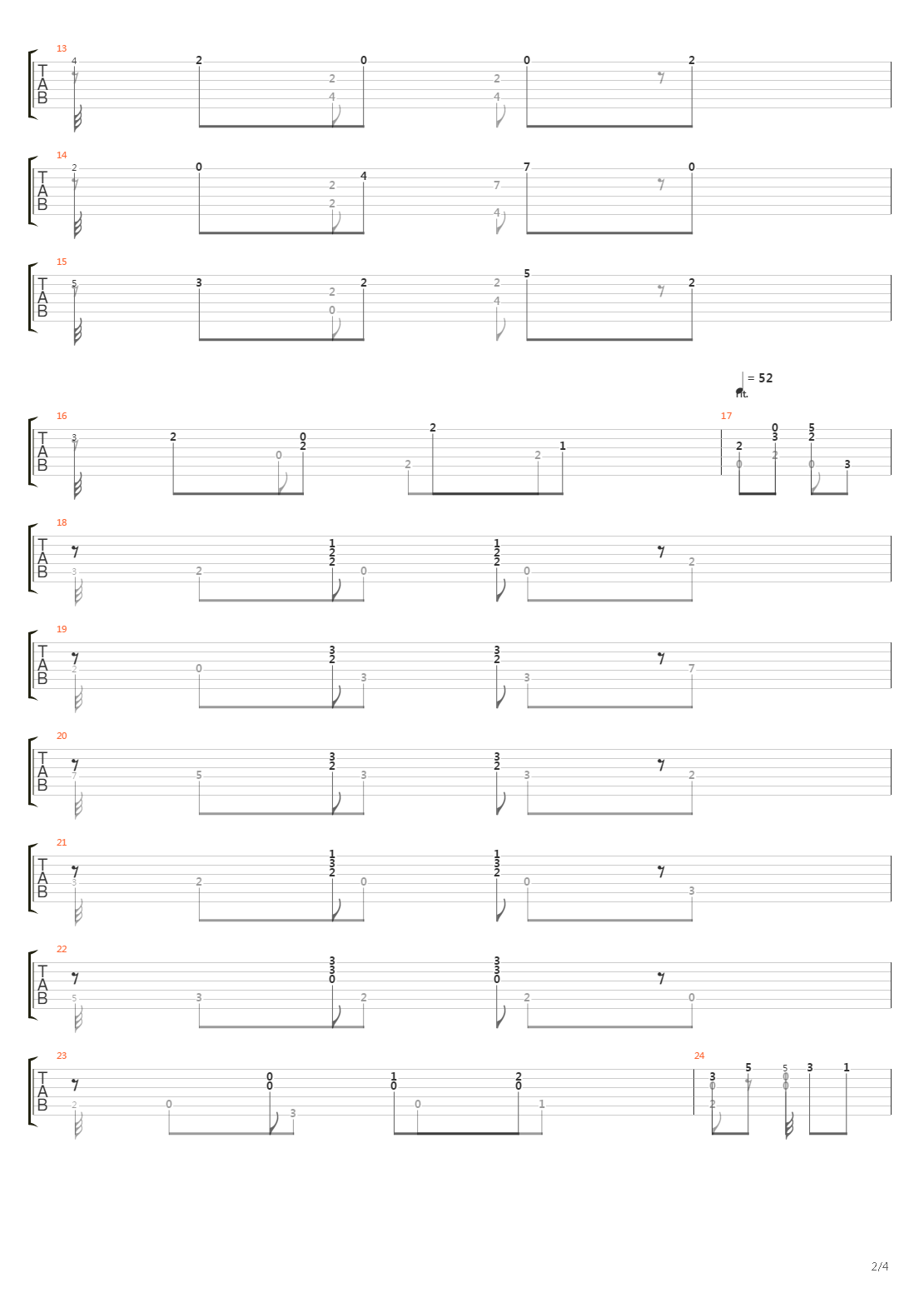 Opus 60 No 21吉他谱