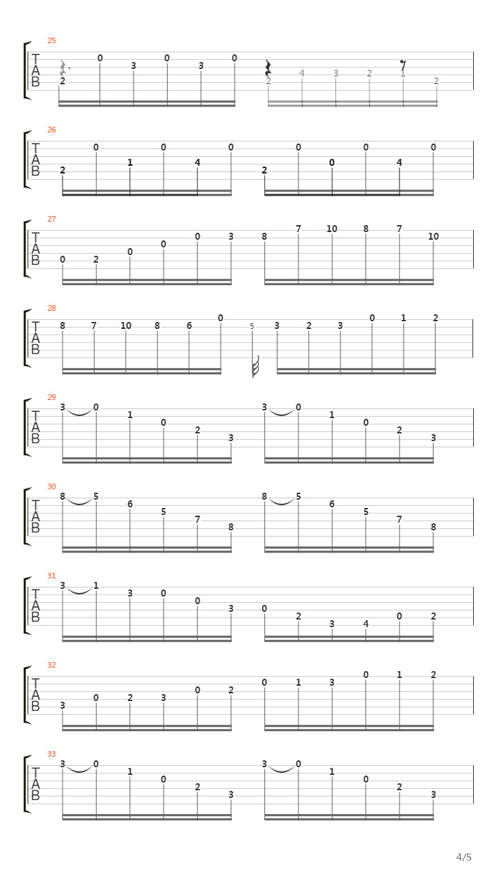 Opus 60 No 22吉他谱