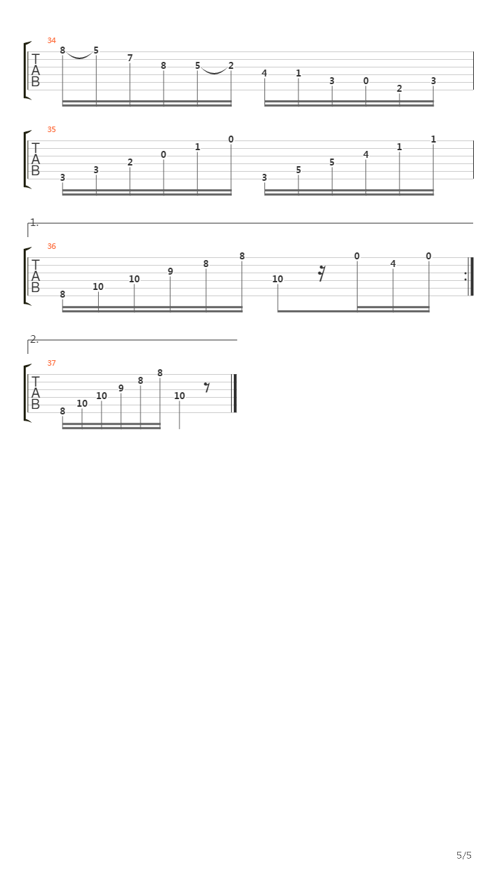 Opus 60 No 22吉他谱