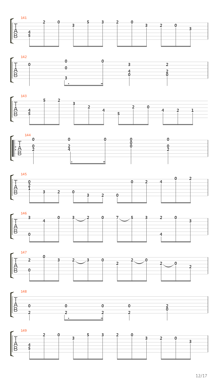 Opus 7 - Thema & Variations吉他谱