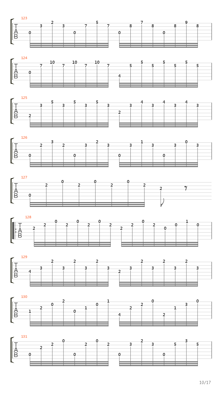 Opus 7 - Thema & Variations吉他谱