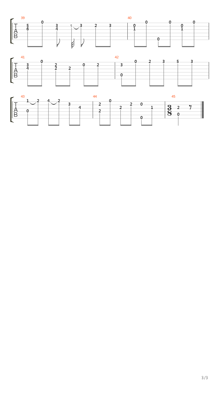 Opus 8 No 10吉他谱