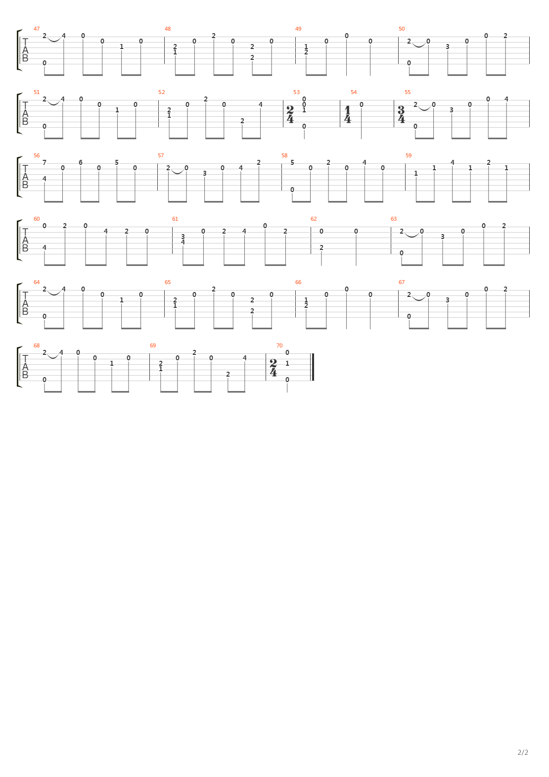 Opus 8 No 11吉他谱