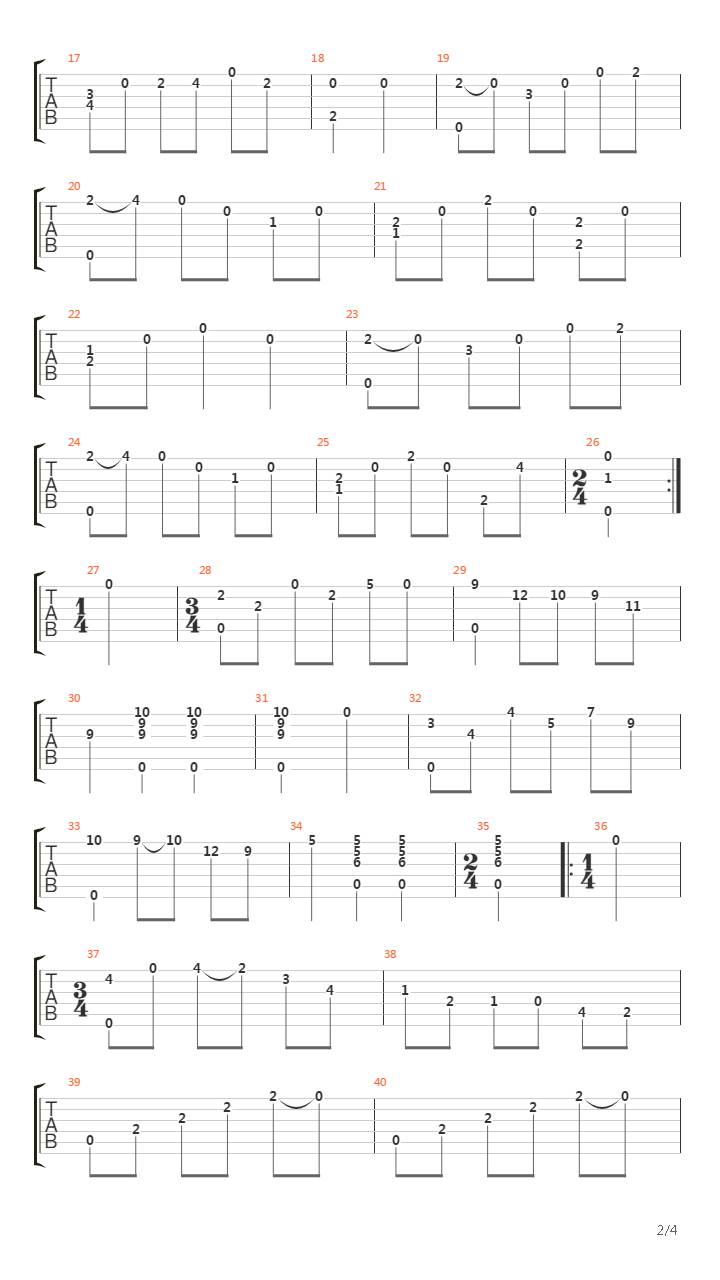 Opus 8 No 11吉他谱