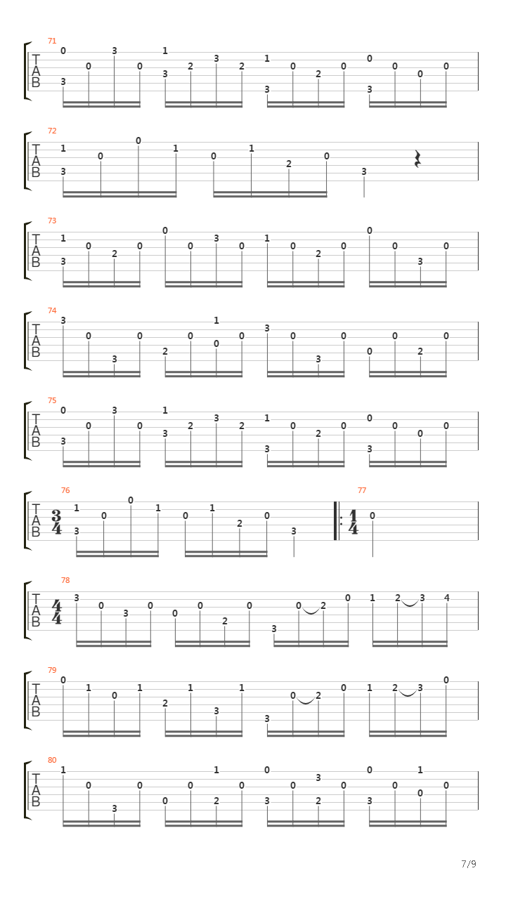 Opus 8 No 13吉他谱