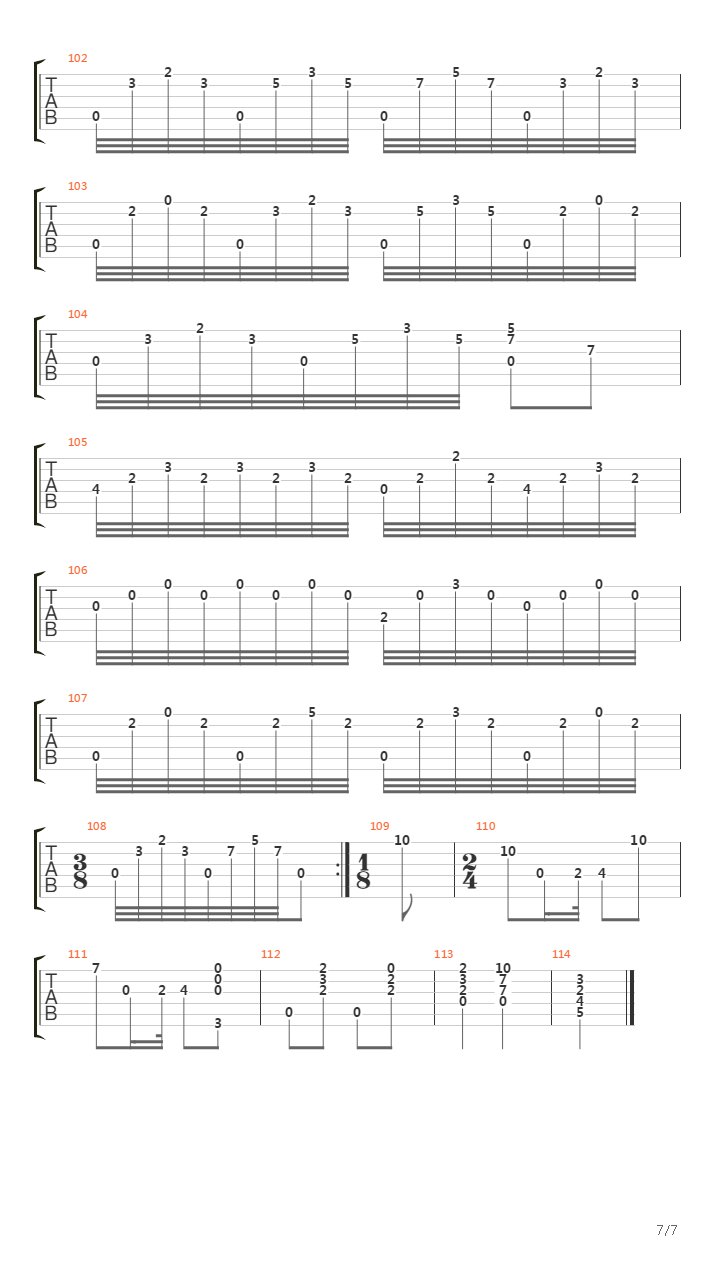 Opus 8 No 14吉他谱