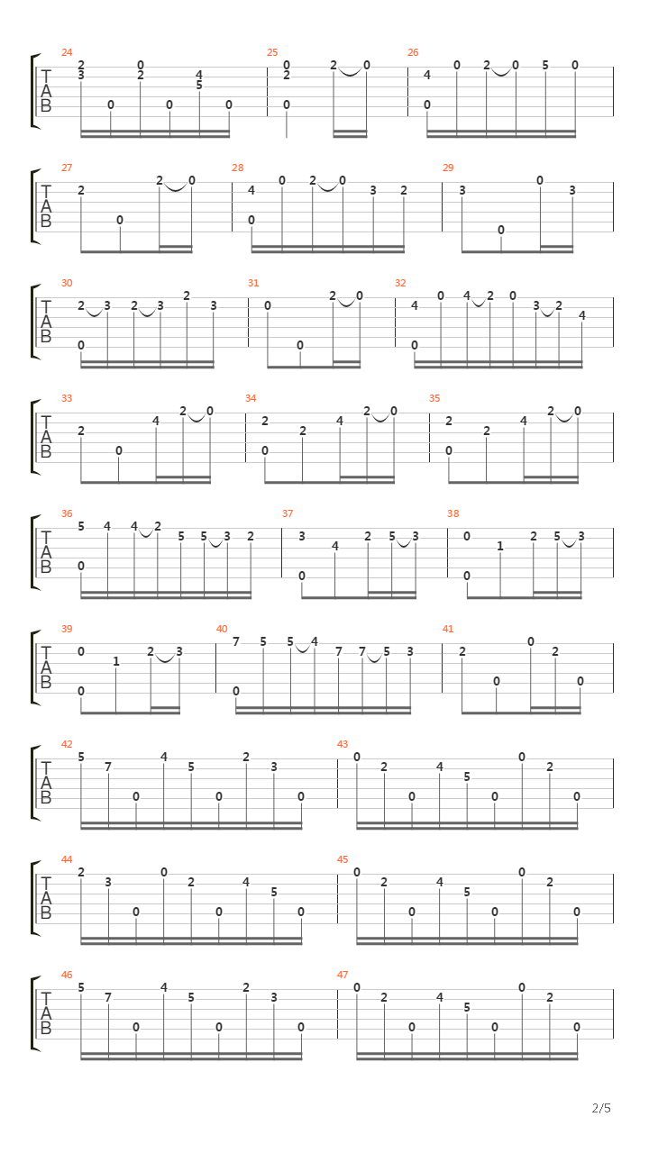 Opus 8 No 15吉他谱