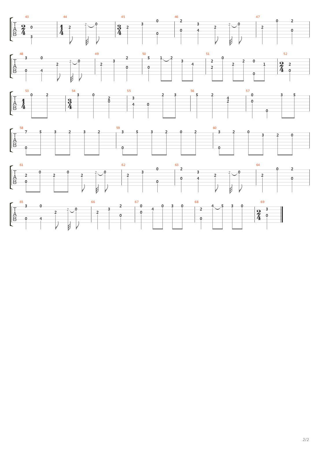 Opus 8 No 9吉他谱