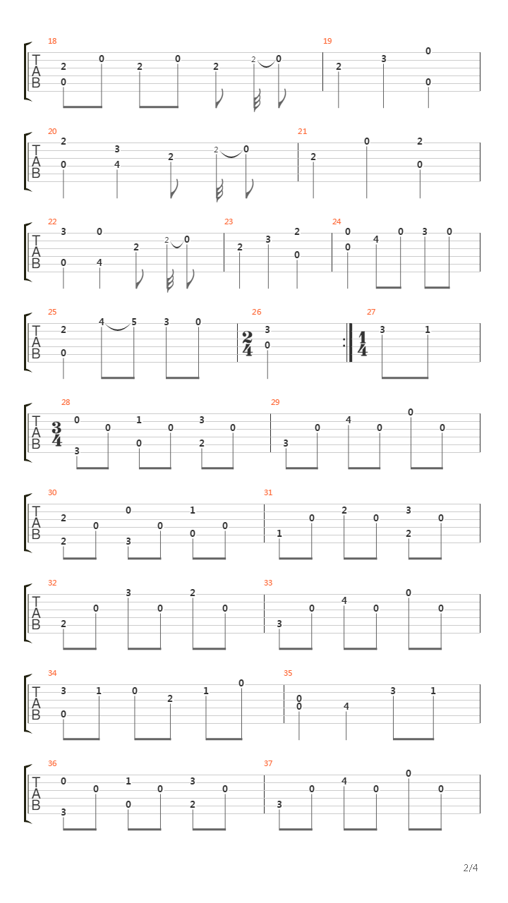 Opus 8 No 9吉他谱