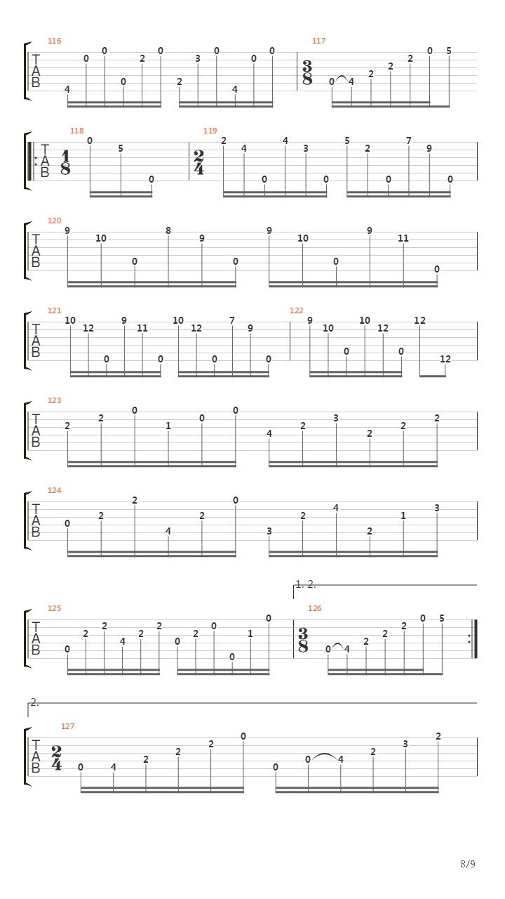 Opus 9 No 2吉他谱