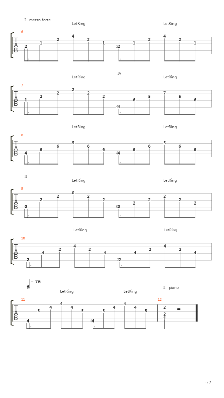 Prelude From 2 part in c-is-moll吉他谱