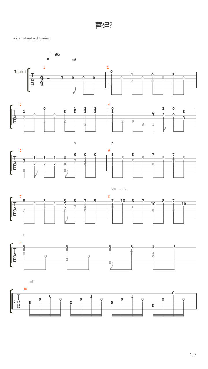 Rondo from 2 part in C-dur吉他谱