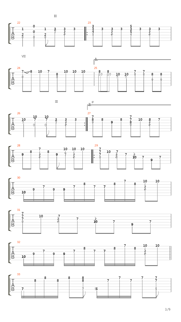 Rondo from 2 part in C-dur吉他谱