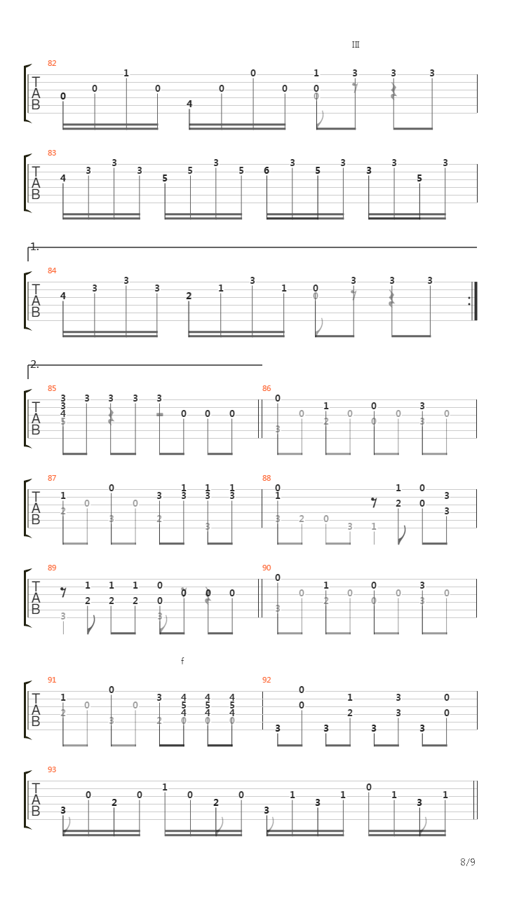 Rondo from 2 part in C-dur吉他谱