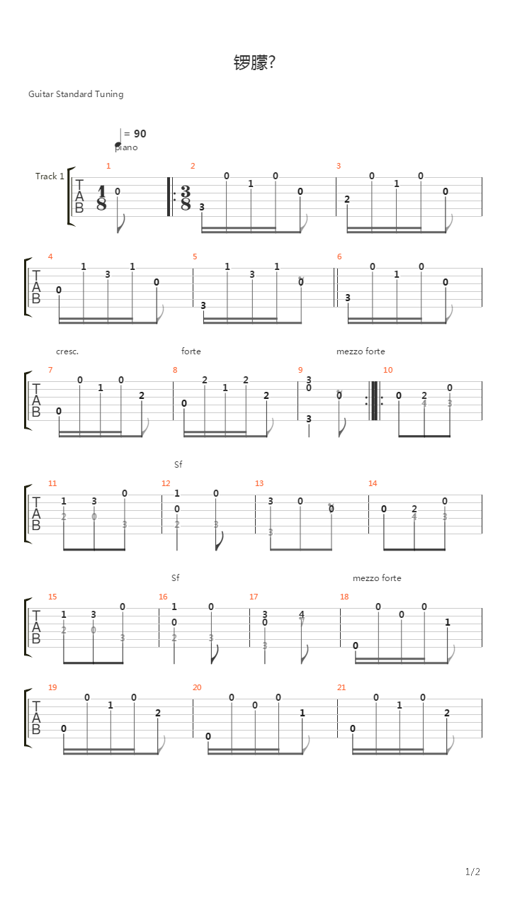 Waltz from 3 part in C-dur吉他谱