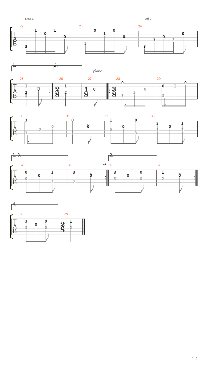 Waltz from 3 part in C-dur吉他谱