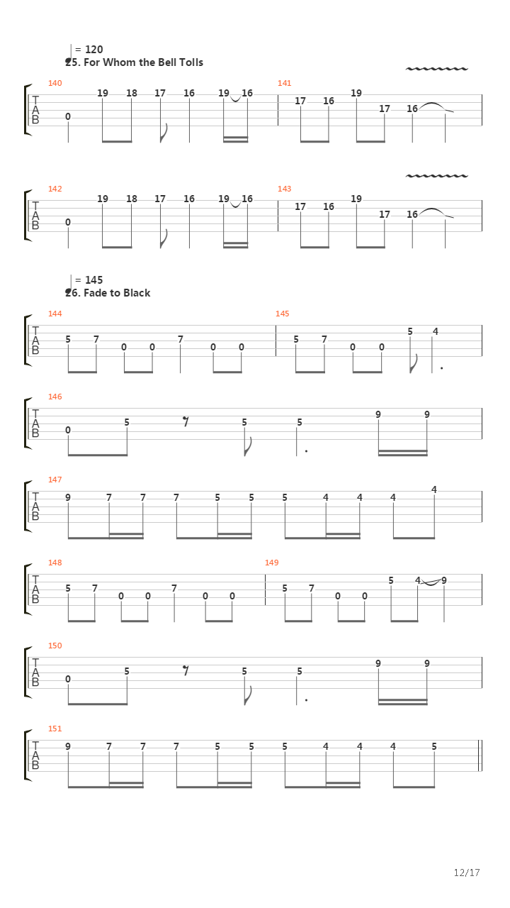 35 Bass Riffs (by Andriy Vasylenko)吉他谱