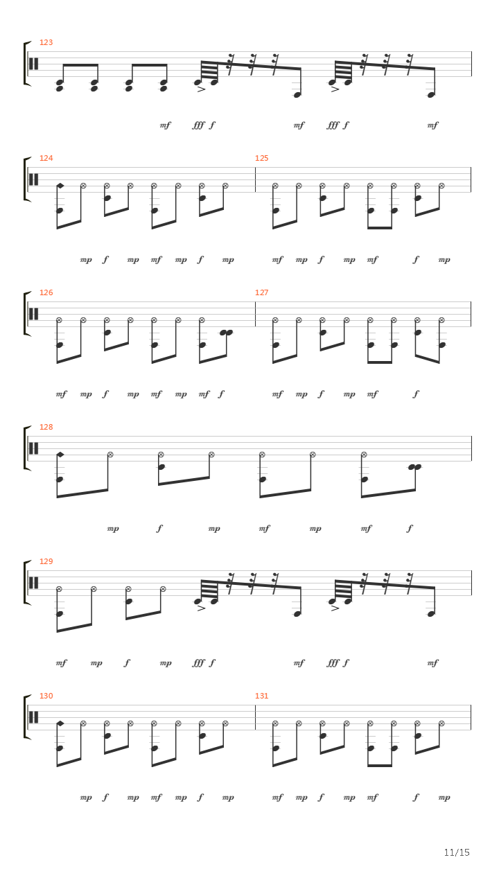 Enter Sandman (16)吉他谱