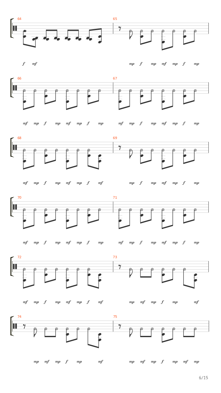 Enter Sandman (16)吉他谱