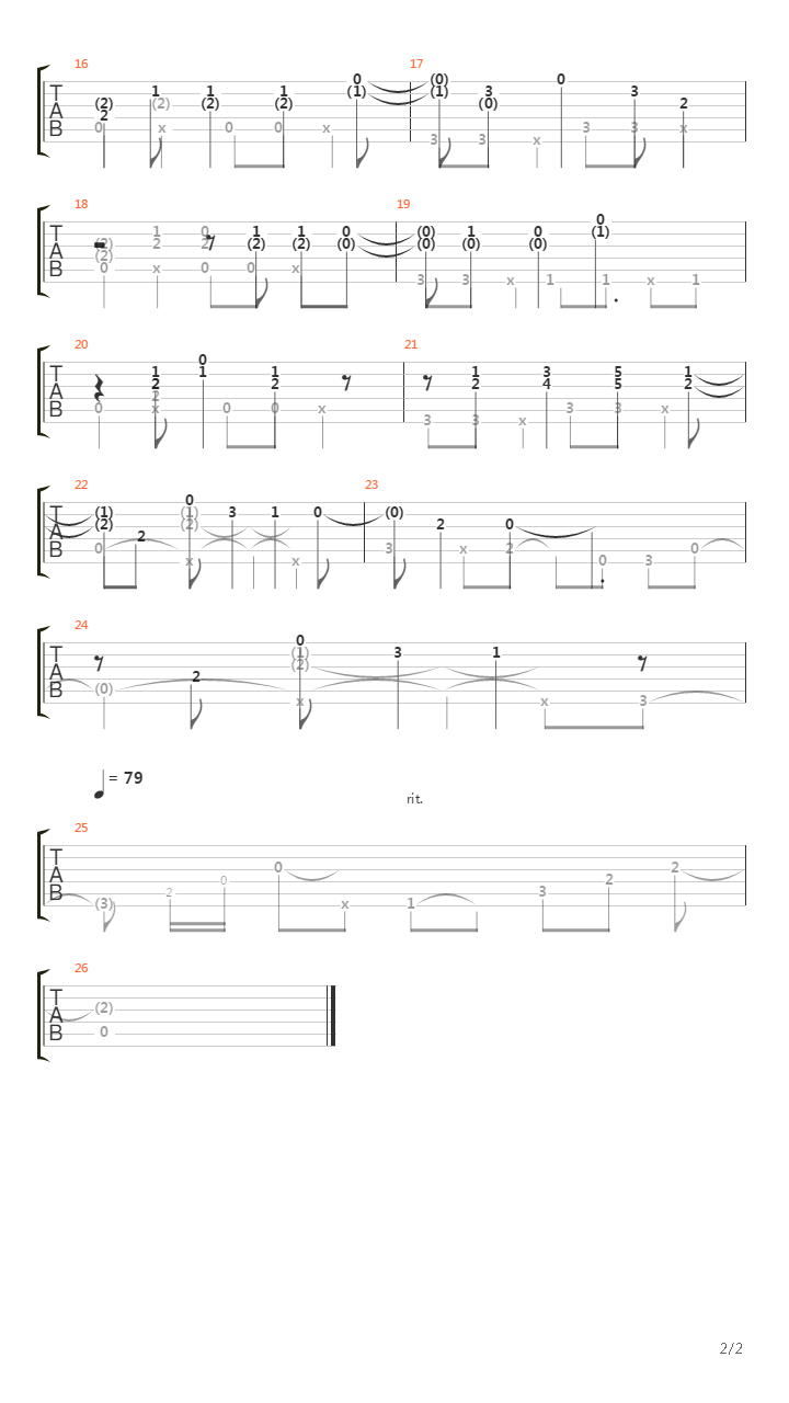 Until It Sleeps (arr. by Alex Mercy)吉他谱