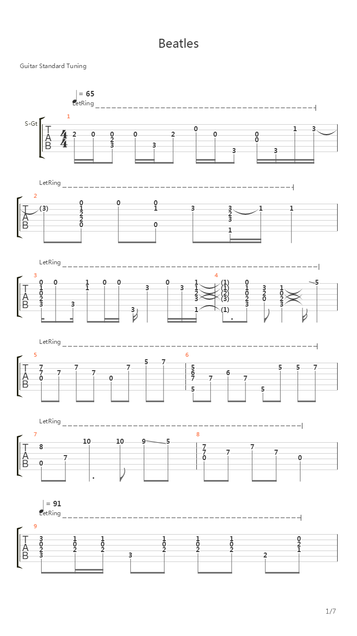 Medley (arr. by Мироненко Артем)吉他谱