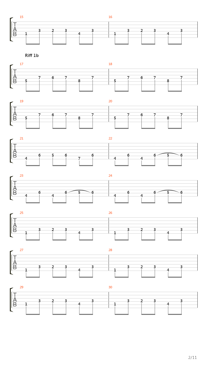 Rødt Og Svart吉他谱