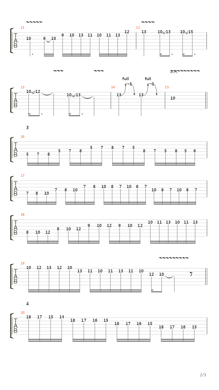 Beast And The Harlot (Guitar Solo Lesson by Chris Zoupa)吉他谱