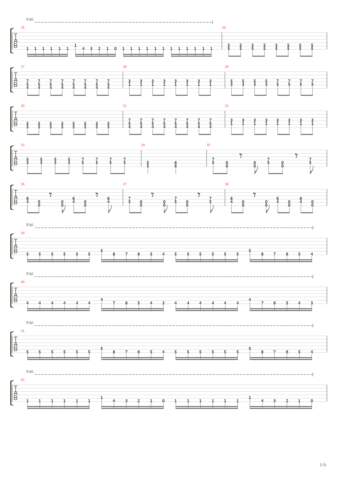 Paradigm吉他谱