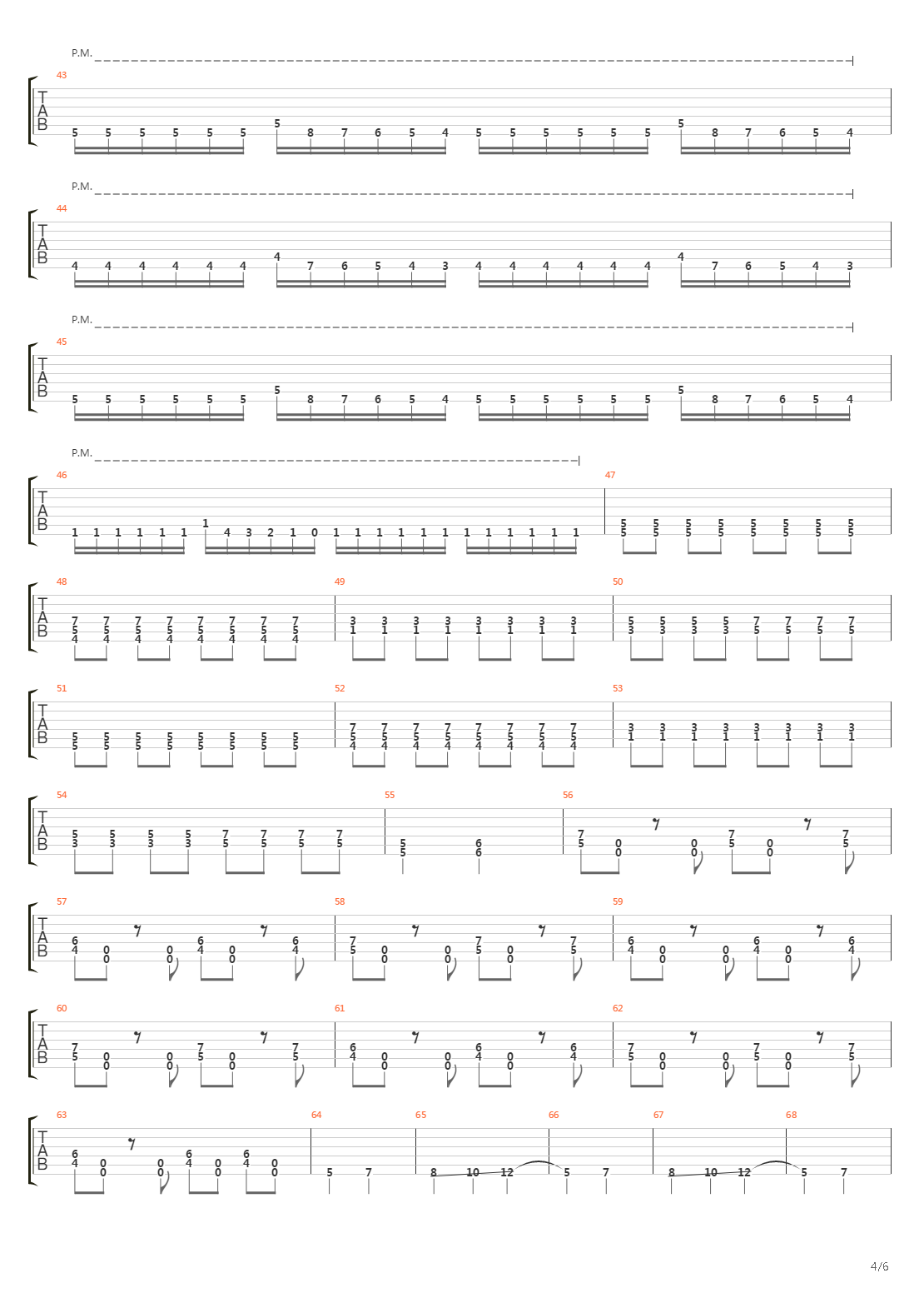 Paradigm吉他谱