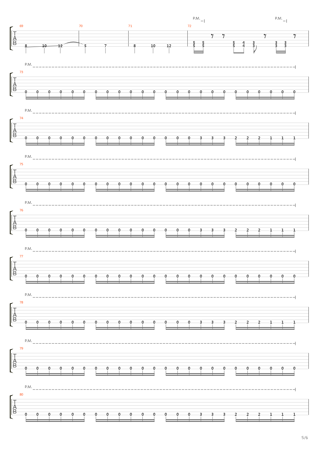 Paradigm吉他谱