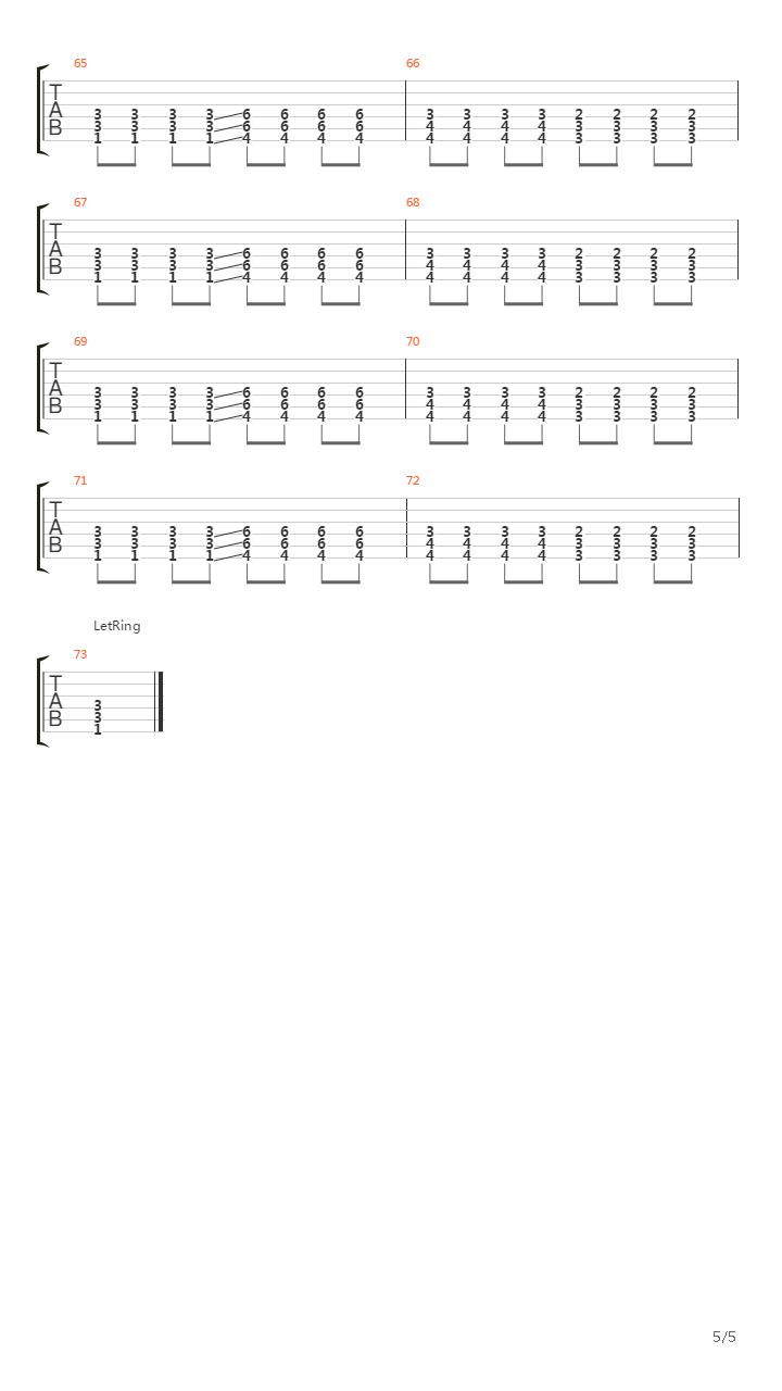 Garri吉他谱