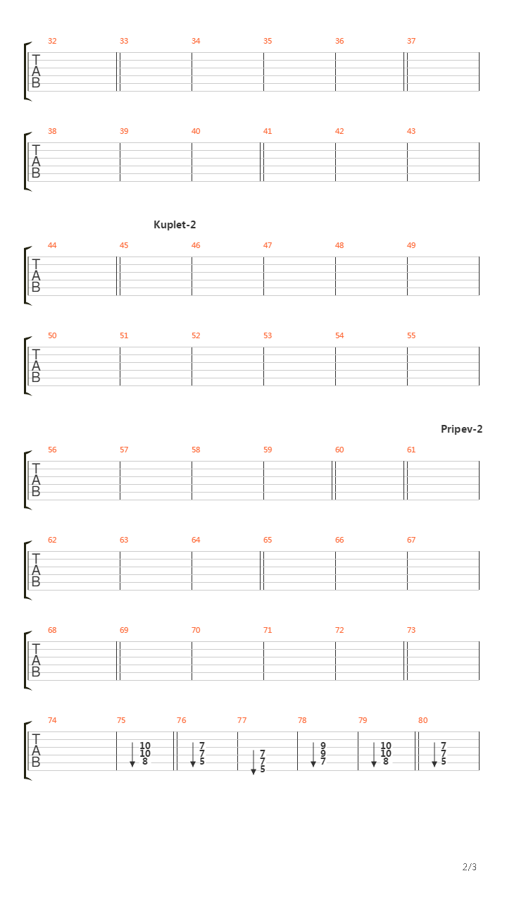 Родны край吉他谱