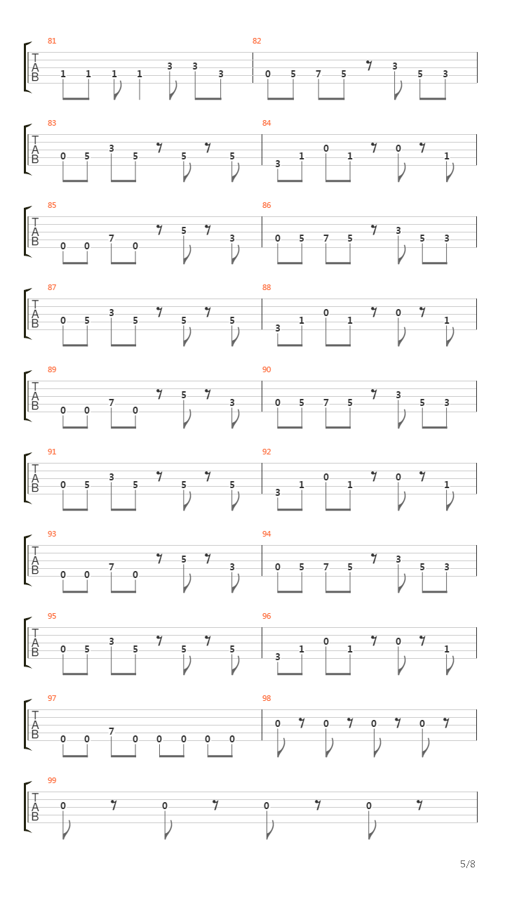 Between The Lines吉他谱