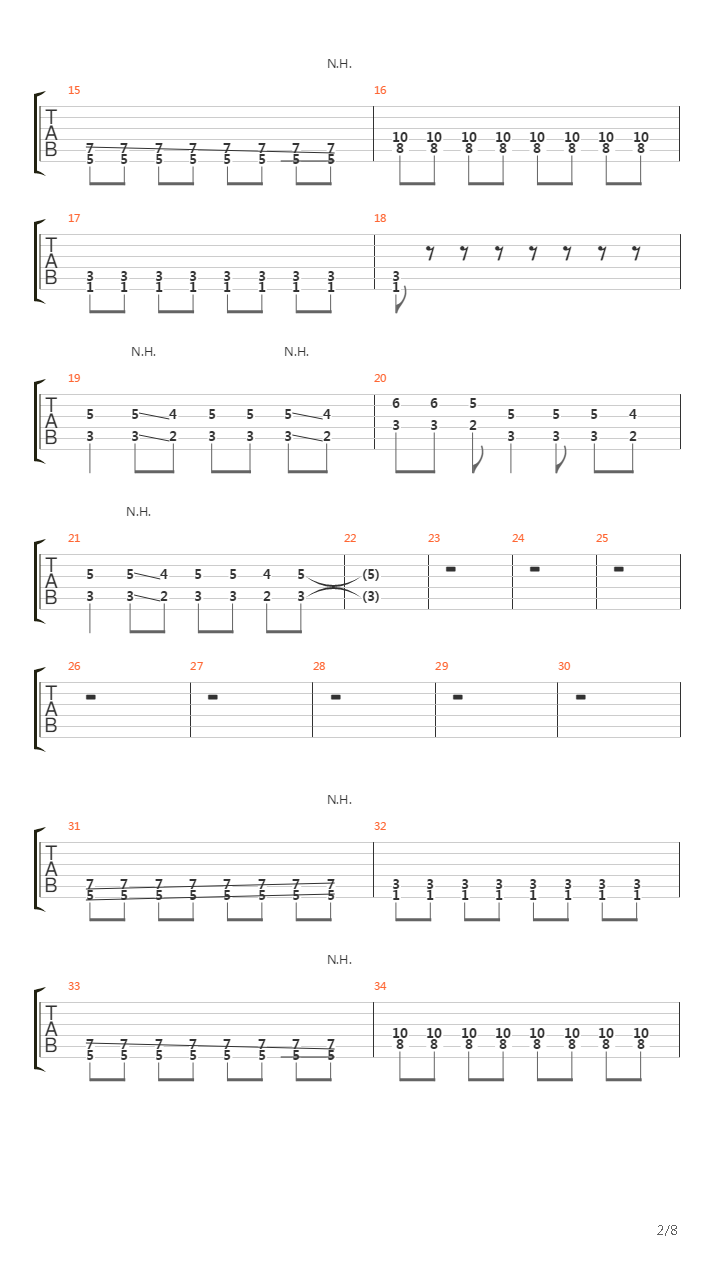 Cacophony吉他谱