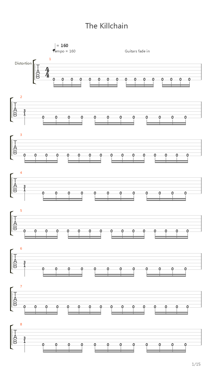 The Killchain吉他谱