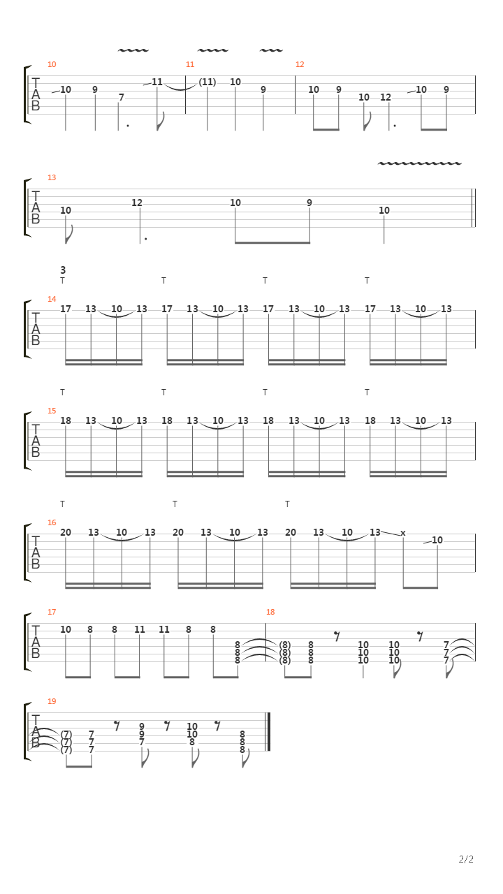 Her Voice Resides (Guitar Solo Lesson by Chris Zoupa)吉他谱