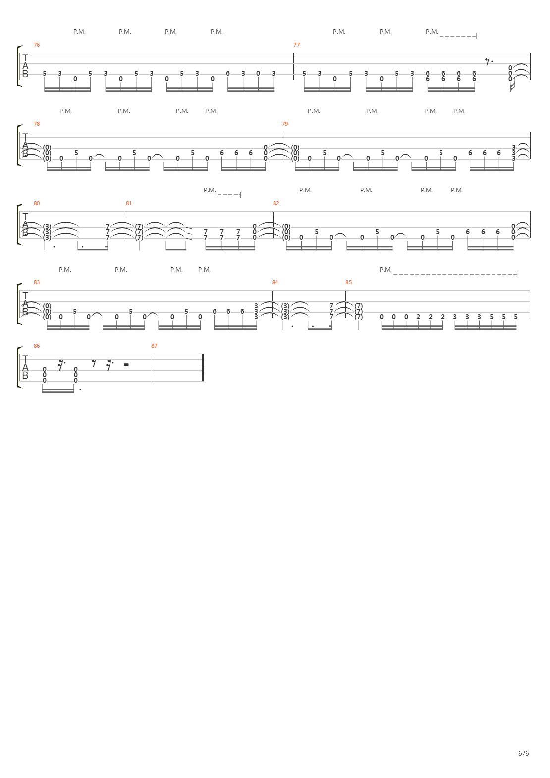 Pariah吉他谱