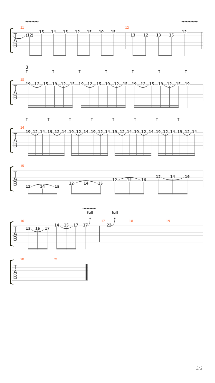 Scream Aim Fire (Guitar Solo Lesson by Chris Zoupa)吉他谱