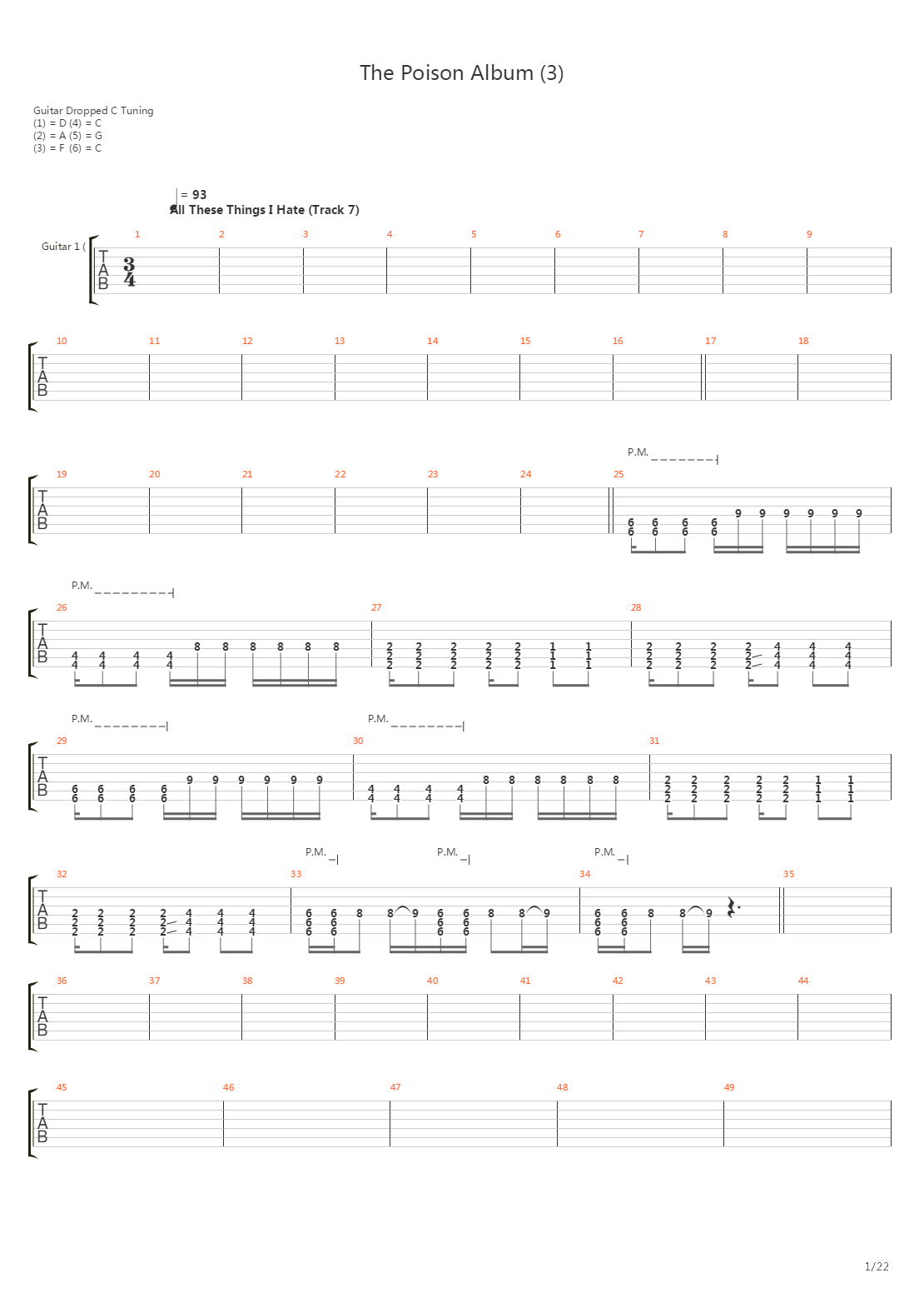 The Poison Part 3吉他谱