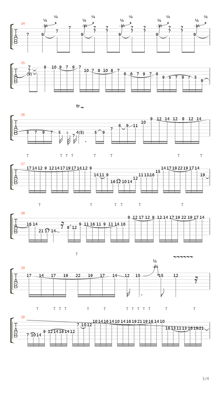 Veil of the Soul (Solo)吉他谱