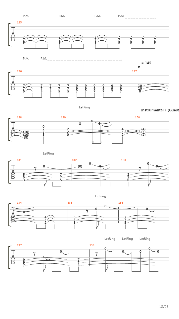 The Image Faded吉他谱