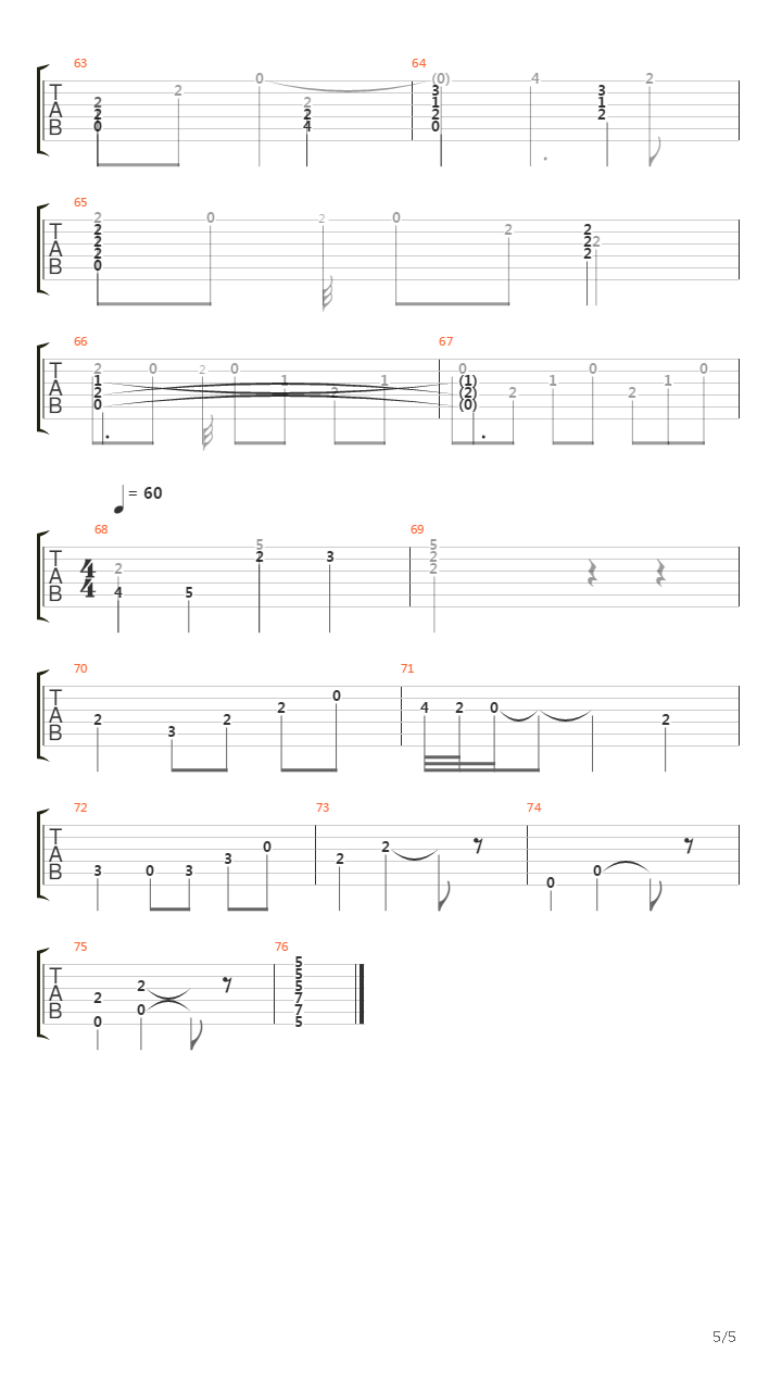 Solveig Song (Fingerstyle arr. by Mr.Dikiy)吉他谱