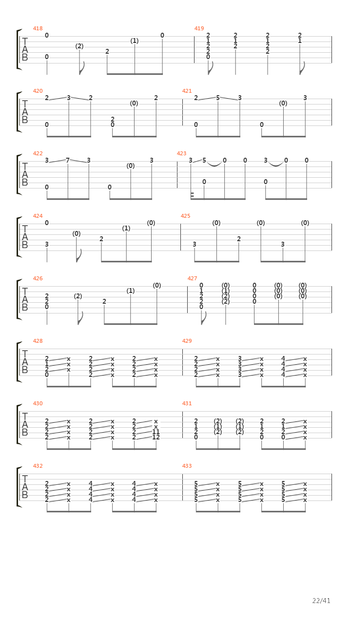 The Song Of the Golden Dragon吉他谱