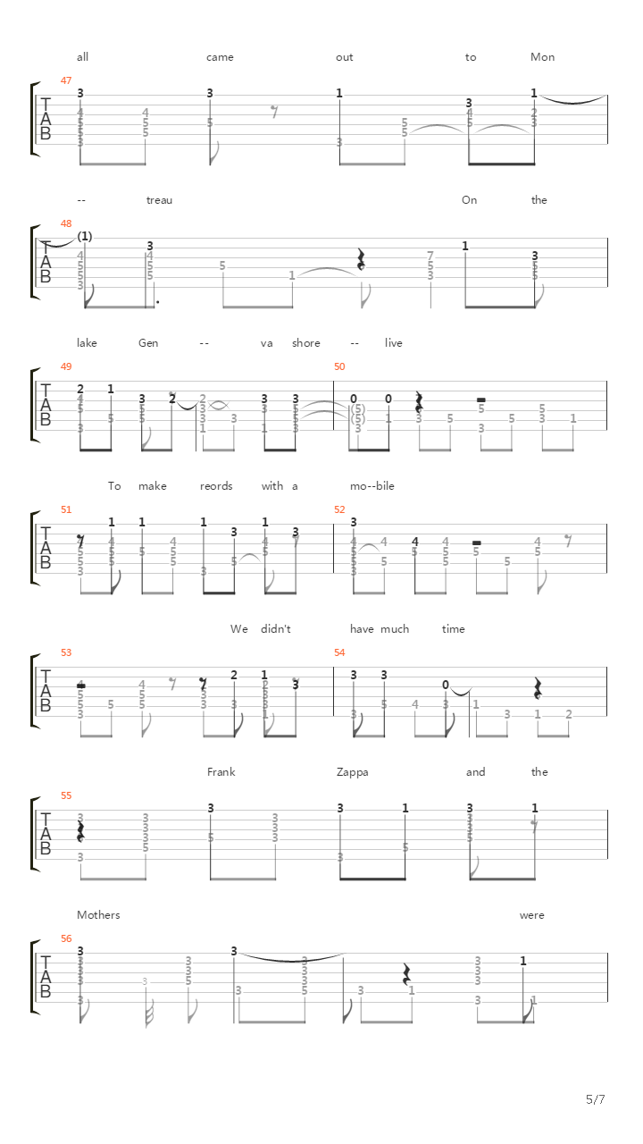 Smoke On The Water ( Fingerstile Version by Yuriy Bubuyan)吉他谱