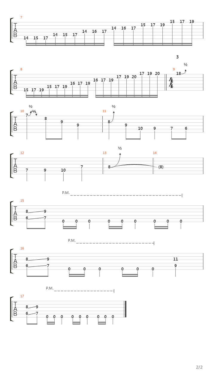 Murmaider  (Guitar Solo Lesson by Chris Zoupa)吉他谱