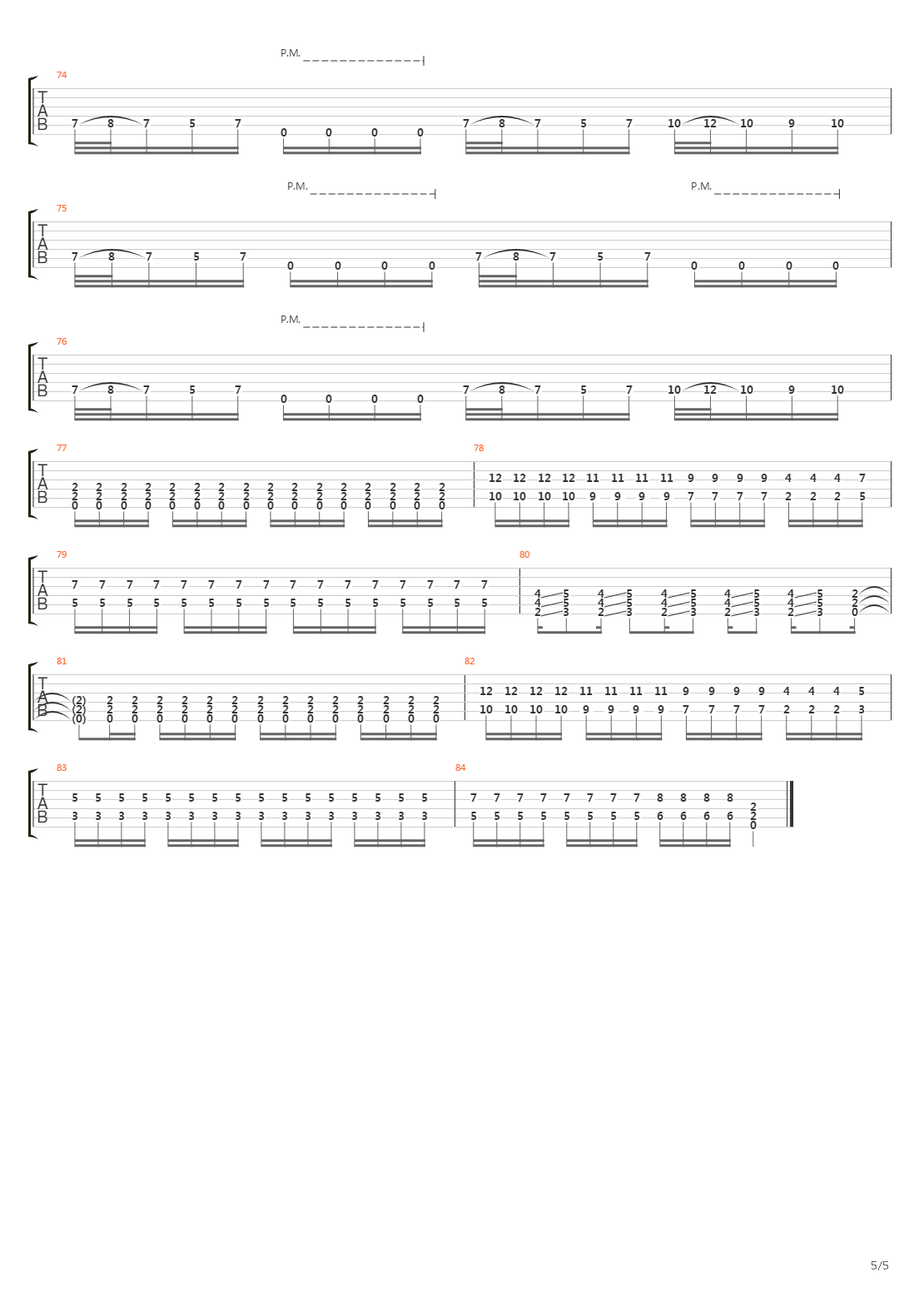 Structural Wound吉他谱